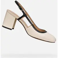 Geox Cremefarbene Damen-Pumps mit Absatz, Virnilisa 65 36