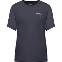 Jack Wolfskin Funktionsshirt "VONNAN S/S T W", Damen, Gr. XS, grau (graphite), Obermaterial: 100% Polyester, Shirts Funktionsshirt, leichtes und atmungsaktives TEXADRI-Material, moderne Passform