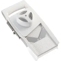 Leifheit ComfortLine 4 + 1 Allzweckreibe, Vielseitig einsetzbare Gemüsereibe mit fünf Einsätzen, 1 Stück