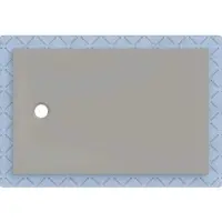 Geberit CleanFloor30 Duschfläche, integriert, mit Dichtvlies, 140x90cm, 551.015.29.1, Farbe: grau / matt