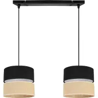 Light11 HOME Hängelampe, Deckenleuchter, Lampenschirm 20cm, schwarz
