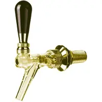 Ich-zapfe Kompensatorschankhahn Modell Speedy X transparent, goldfarbig