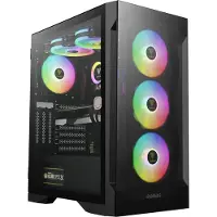 Gamdias PC-Gehäuse | Schwarz | USB2.0, USB3.0 | 3,5-Zoll-Festplatte * 2, 2,5-Zoll-SSD * 2 | Micro ATX/MINI ATX | VGA-Karte