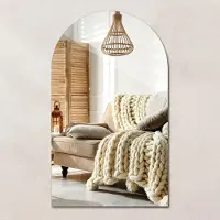 Wallfluent Ovaler Spiegel - 90 Cm - Hochwertiger Schliff - für Wohnzimmer - Flur - Garderobe
