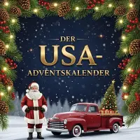 Sonstige Verlage Adventskalender Buch USA: 24 Türchen mit Einblicken ins Weiße Haus, Film-Drehorten, Rezepten & Reisetipps