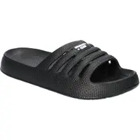 American Club NH195, Herren Schaumstoff Pantoletten leichte Badeschuhe bequem, Schwarz 45