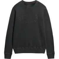 Superdry für Herren. M2014392A Sweatshirt Athletic Emboss schwarz (M), Lässig, Baumwolle