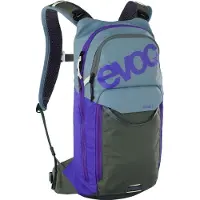 Evoc Stage 6 + Hydrationsblase 2 - Fahrradrucksack 42 cm (steel/violet/dark olive)