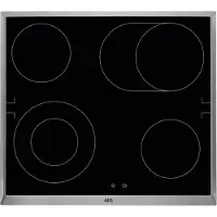 AEG 3000 Radiant Hob / Herdgebundenes Glaskeramikkochfeld / 60 cm HE604062XB Schwarz