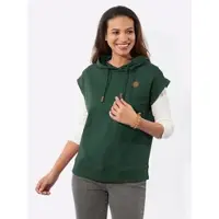 Casual Looks Kapuzenshirt "Kapuzen-Shirt", Damen, Gr. 44, moos, 100% Baumwolle, unifarben, Shirts Kapuzenshirt