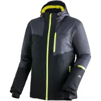 Maier Sports Skijacke "MONZABON M 2.0", Herren, Gr. 58, grau, 100% Polyester, Jacken Skijacke, Herren Winterjacke, wasserdicht, 3 RV-Taschen und Kapuze, Regular fit