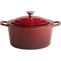 Aps 88306 Kochtopf mit Deckel 5 STARS, Schmortopf Gusseisen, induktionsgeeignet, ofenfest, inkl. Deckelhalter, Ø 28 cm, 6 Liter, anthrazit