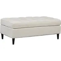 Dorel Home Hocker "LINDHUS, Chenille, Modul für die Lindhus-Sofas- Breite 120 cm", creme, B:120cm H:44cm T:60cm, 100% Polyester, Hocker, Hocker, verlängert das Sofa zum Schlafsofa, Relaxsofa....