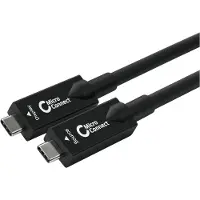 Microconnect USB3.2CC15OP, 15 m, USB C, USB C, USB 3.2 Gen 2 (3.1 Gen 2), Schwarz