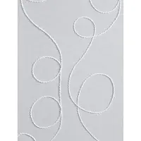 Kutti Heimtextilien Vorhang "Jasmin Vorhang", weiß, B:135cm H:225cm, Polyester, Gardinen, Vorhang, halbtransparent, leicht und luftig, bestickt