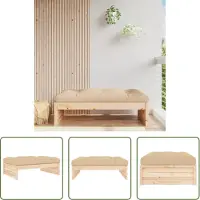 The Living Store Gartenhocker 120x80 cm Massivholz Kiefer