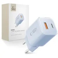 Tech-Protect NCM33W 2-Port PD33W/QC3.0 Wandladegerät - blau