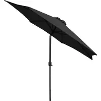Linder Exclusiv GmbH Linder Exclusiv knickbar Sonnenschirm, Gartenschirm Ø 300 cm,mit Kurbelmechanismus ,Hellgrau