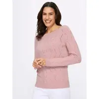 Witt Weiden Langarm-Pullover in hortensie-puder-meliert | Gr.: 42