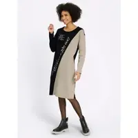 HEINE Kleid in sesam-schwarz-bedruckt | Gr.: 36