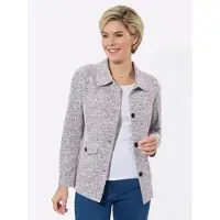 Witt Weiden Shirtjacke in marine-bordeaux-gemustert | Gr.: 50