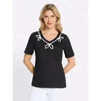 Sieh an! Kurzarm-Shirt in schwarz | Gr.: 38