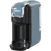 HiBREW , Espressomaschine, 0,6 l, Kaffeekapsel, Gemahlener Kaffee, 1450 W, Grau, Chrom, Schwarz
