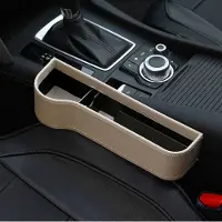 Alle Hersteller Multifunktions-Leder-Speicherbox für Car Seat Side Gap beige Hauptfahrer