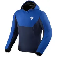 REV'IT! Revit Andon Motorrad Hoodie, blau/blau, M