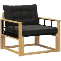 vidaXL Outdoor-Sofagarnitur Massives Akazienholz und Textilene Weiß
