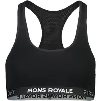 Mons Royale - Women's Sierra Sports Bra - Sport-BH Gr L schwarz