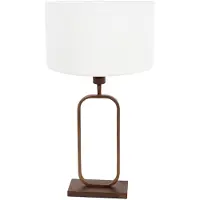 Steinhauer Tischleuchte 1-fl. "Stang" 4816BR Bronze + Weiß