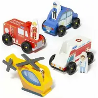 MOLTO Set Mit 4 Holzlastern