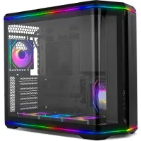 Nox Xtreme Hummer ANVIL, Midi Tower, PC, Schwarz, ATX, ITX, micro ATX, Gehärtetes Glas, SPCC, Stahl, Acrylnitril-Butadien-Styrol (ABS), Multi
