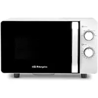 Orbegozo MI 2060 CE, Arbeitsplatte, Solo-Mikrowelle, 20 l, 700 W, Drehregler, Schwarz, Weiß