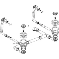 Hansgrohe 43922800 Manuelle Ab- und Überlaufgarnitur
