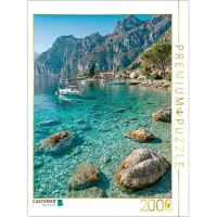 CALVENDO Puzzle Torbole – Türkisfarbenes Wasser und alpine Freiheit | 2000 Teile, fertige Größe 35,4 × 26,4 Zoll (90 × 67 cm) | Fotopuzzle für entspannte Stunden