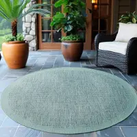 Ayyildiz Hali Ayyildiz Outdoor- und Terrassenteppiche Blau 200 cm rund Teppich, einfarbig, Teppich für Terrasse, Balkon oder Küche, Polypropylen-Rückseite