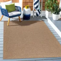 Ayyildiz Hali Ayyildiz Outdoor- und Terrassenteppiche Beige 120x170 cm Teppich, Vintage-Design, für Terrasse, Balkon oder Küche, Polypropylen-Rückseite