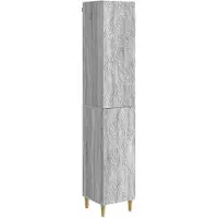 Syfax Schrankset 2 stk. Grau Sonoma Holzwerkstoff