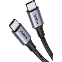 UGREEN 70427, 1 m, USB C, USB C, USB 2.0, 0,48 Gbit/s, Schwarz, Silber