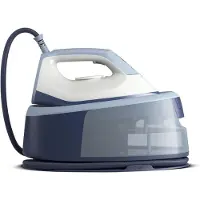 Philips Dampfbügelstation 2400W mit 120 g/min Dauerdampf, 350 g Dampfstoß, Keramiksohle, Vertikaldampf, Kompakt & Leistungsstark für Bügeln