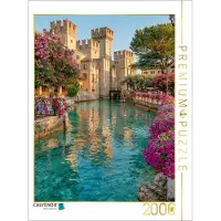 CALVENDO Puzzle Sirmione – Romantik und Geschichte am Gardasee | 2000 Teile, fertige Größe 35,4 × 26,4 Zoll (90 × 67 cm) | Fotopuzzle für entspannte Stunden