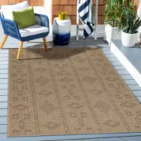 Ayyildiz Hali Ayyildiz Outdoor- und Terrassenteppiche Schwarz 80x250 cm Teppich, Vintage-Design, geeignet für Terrasse, Balkon oder Küche, mit Polypropylen-Rückseite