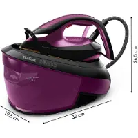 Tefal Dampfbügelstation 6,9 Bar mit 480g/min Dampfstoß, LED-Beleuchtung, Smart-Temp Technologie, Anti-Kalk-System, 1,8L Tank, Eco-Modus