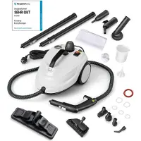 Coast Dampfreiniger - 2000 W - 1,8 L - mit Zubehör - Weiß