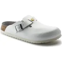Birkenstock Boston ESD schmale Weite weiss - Größe: 38
