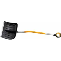 Fiskars X-series Schneeräumer gebogen, Schneeschaufel, Metall, Schwarz, Orange, Anpassbar, Ergonomisch, Polen, 53,2 cm
