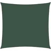 OEM Schaduwdoek vierkant, 2,5x2,5m, Wasserfest, Oxford-Stoff, UV-beständig, dunkelgrün