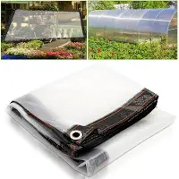 OEM Transparesentes Dachabdeckung 2 x 2 m, wasserdicht, für Außengebrauch, Gartentische, Staubdicht, mit Bindfaden